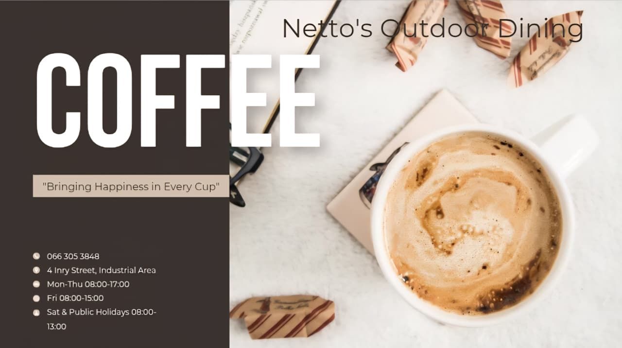 Coffee notice for Markdag visitors
